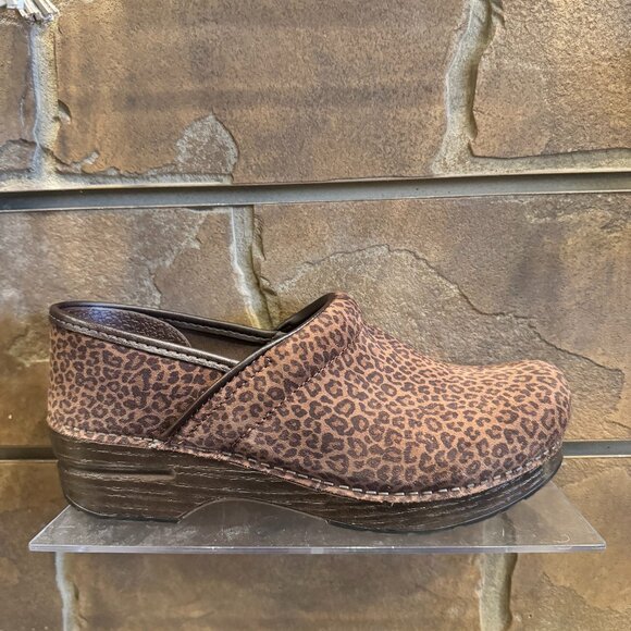 Dansko Professional Suede Mini Leopard - Picture 1 of 5